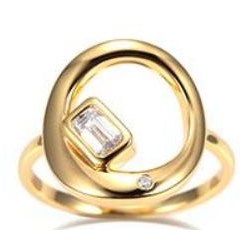 Modern Open Baguette - KFJ-1555 - exclusive to KHOJA Fine Jewelry