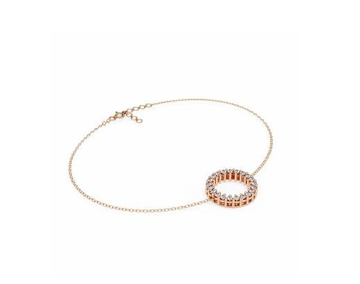 Solitaire Chain Bracelet - KFJ-2005 - exclusive to KHOJA Fine Jewelry