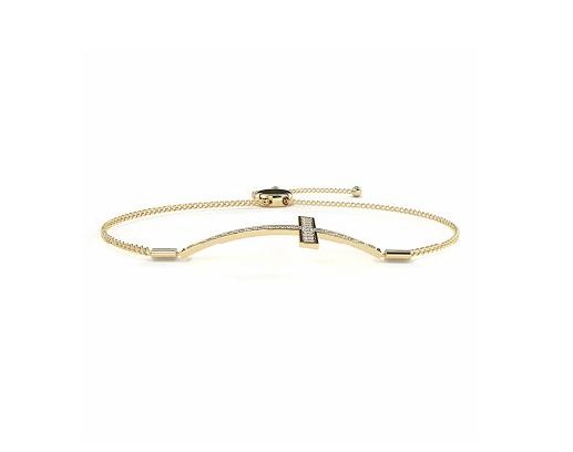 Pear Station Bracelet - KFJ-2011 - exclusive to KHOJA Fine Jewelry