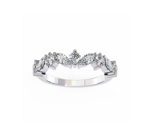Slim Pavé Band - KFJ-3004 - exclusive to KHOJA Fine Jewelry