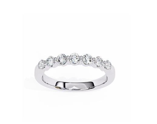 Baguette Channel Band - KFJ-3007 - exclusive to KHOJA Fine Jewelry