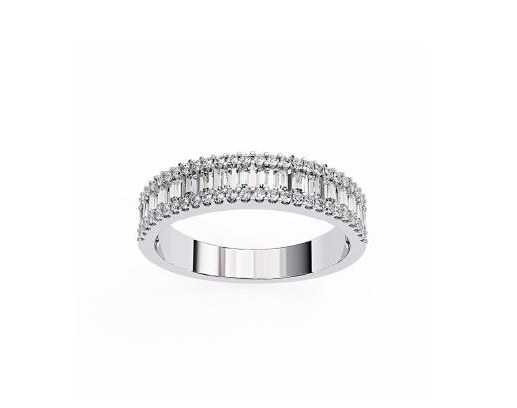 Asscher Eternity - KFJ-3011 - exclusive to KHOJA Fine Jewelry