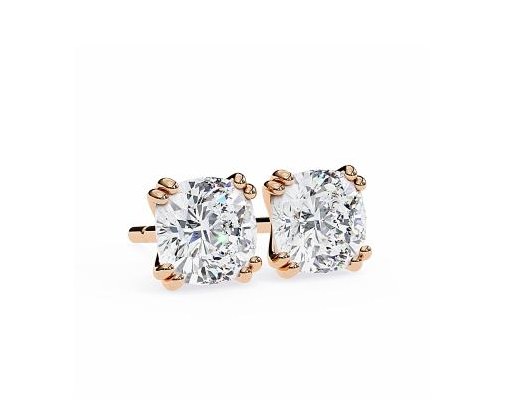 Emerald Halo Studs - KFJ-4008 - exclusive to KHOJA Fine Jewelry