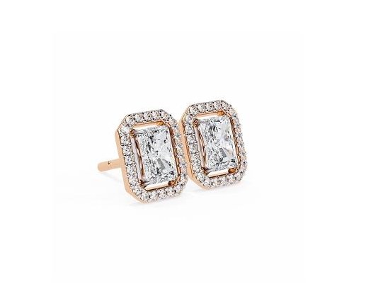Floral Cluster Studs - KFJ-4011 - exclusive to KHOJA Fine Jewelry