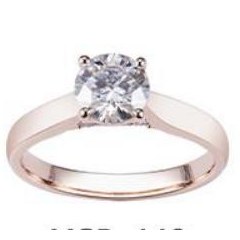 Tapered Rose Solitaire - KFJ-440 - exclusive to KHOJA Fine Jewelry