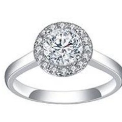 Round Halo - KFJ-460 - exclusive to KHOJA Fine Jewelry