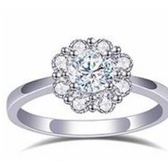 Petal Halo - KFJ-549 - exclusive to KHOJA Fine Jewelry