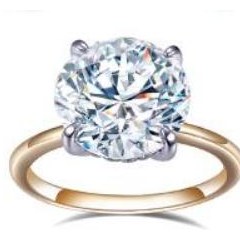 Statement Round Solitaire - KFJ-730 - exclusive to KHOJA Fine Jewelry